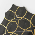 Nero Marquine and Brass Luxurious Marble Waterjet Mosaic Tile